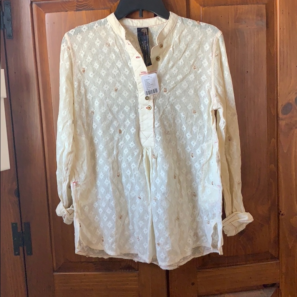 Free People long sleeve blouse.